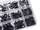 Suleve MXCH9 480Pcs M2 M2.5 M3 Flat Countersunk Head Hex Socket Screws Kit 10.9 Grade Machine Bolt Screw