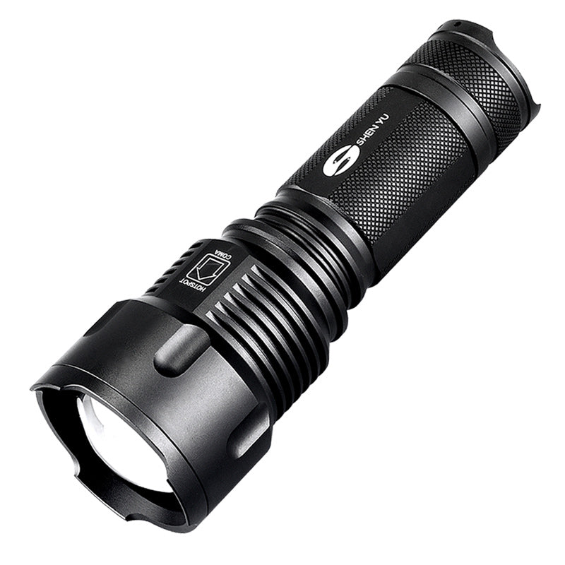 SHENYU YF1007 26650/AA Battery Zoom Flashlight 2000 Lumens 3 Modes Waterproof Torch Light Camping Hunting Portable Work Lamp