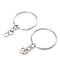 50pcs Bulk Split Metal Key Rings Keyring Blanks With Link Chains For DIY Craft