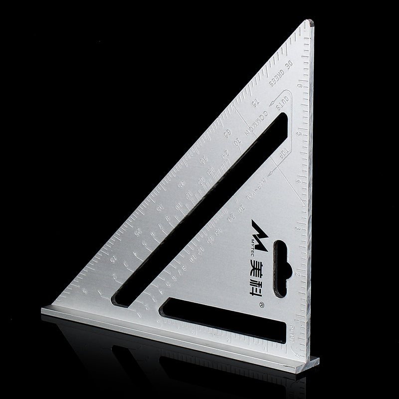 Aluminum Alloy 7 Inch Speed Square Layout Tool Rafter Triangle Ruler Woodworking Carpenters Marking Tool