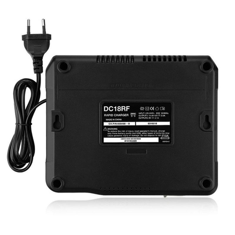 DC18RF 100-240V LCD Battery Charger USB Connection for Makita 14.4V/18V Li-ion Battery