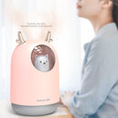 USB 300ml Bear Air Humidifier Mini Touch Induction Quiet Aroma Diffuser Colorful Light For Home Office Car