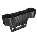 Carbon Fiber Plastic Car Seat Crevice Storage Organizer Caddy Catcher Box Seat Slit Pocket