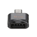 Universal Metal Portable Male Micro USB to Female USB 2.0 Adapter Converter for Xiaomi Huawei Mobile Phone