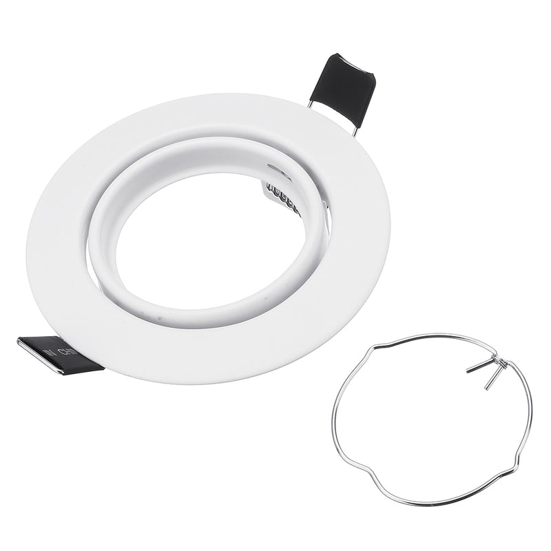 Round Shape Rotation Adjustable LED Downlight Ceiling Lamp Bracket for 70-75mm GU10 MR16 Light Bulb