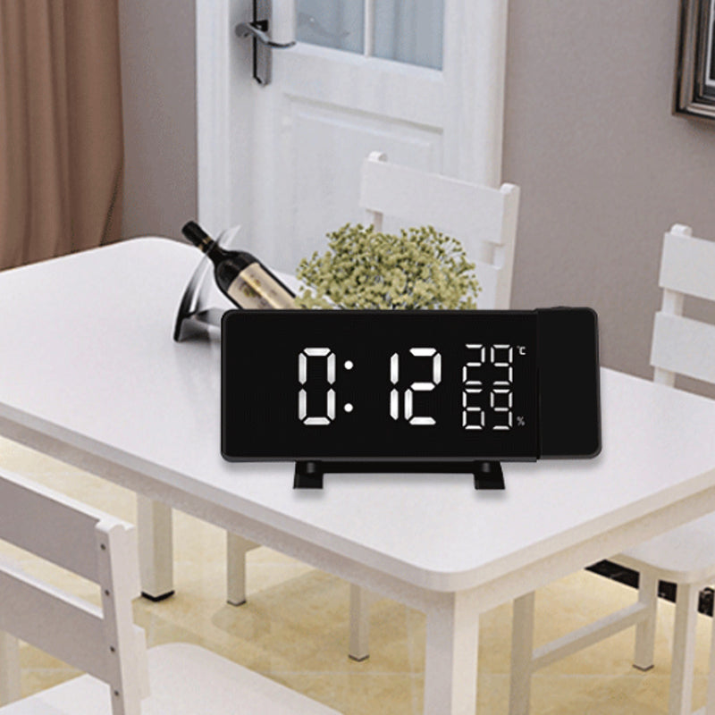 Projection Clock Three-Color Projection Radio Clock LED Temperature And Humidity Clock