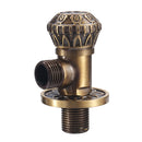 Antique Brass Triangle Valve Bathroom Accessory G1/2 Brass Angle Stop Valve Filling Valves Diamond Pattern Type