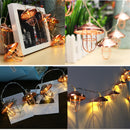 Battery Powered 10LEDs Vintage Lantern Shaped outdoor Warm White Fairy String Light For Christmas