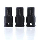 Drillpro 3Pcs 6mm/8mm/10mm Socket Adapter Cr-Mo Socket Holder 3/8 Inch Square Driver Bolt Driver for Hanger Bolts Thread Tools