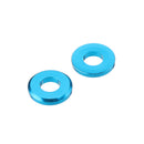 Suleve M5AW1 10Pcs M5 Aluminum Alloy Flat Fender Screw Washer Spacer Gasket Multicolor