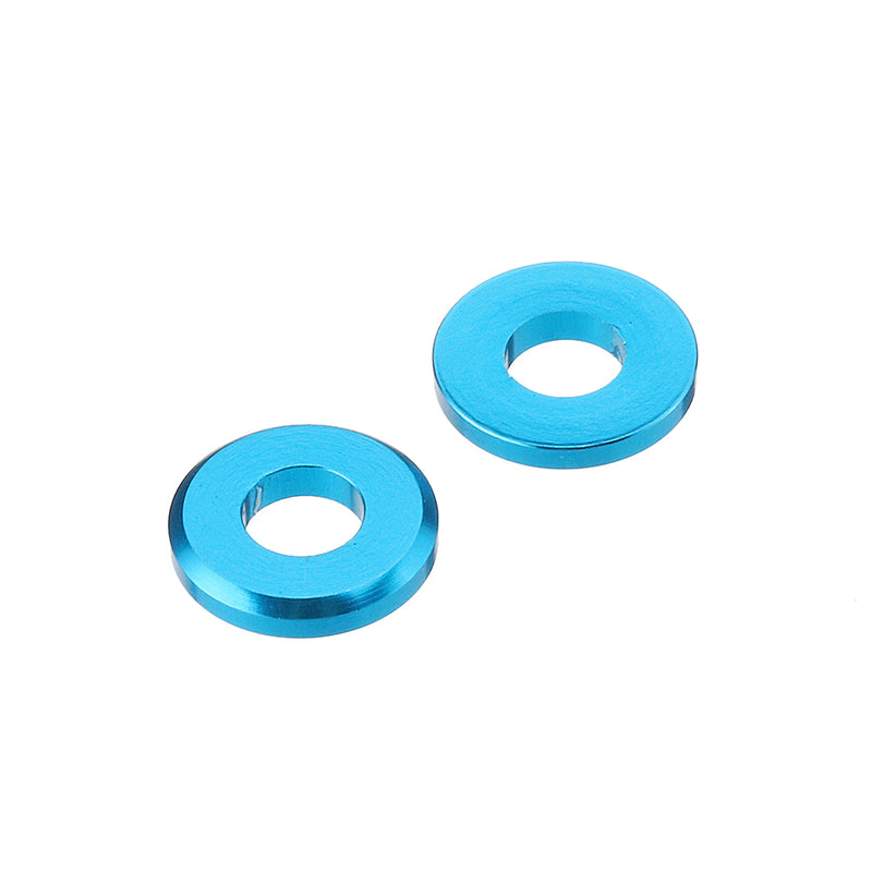 Suleve M5AW1 10Pcs M5 Aluminum Alloy Flat Fender Screw Washer Spacer Gasket Multicolor