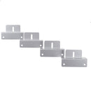 4Pcs Aluminum Alloy Solar Panel Mounting Z Shaped Brackets Set Fixing Kit Fit RVs Roof Yacht Decks