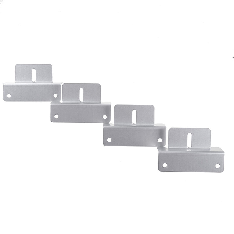 4Pcs Aluminum Alloy Solar Panel Mounting Z Shaped Brackets Set Fixing Kit Fit RVs Roof Yacht Decks