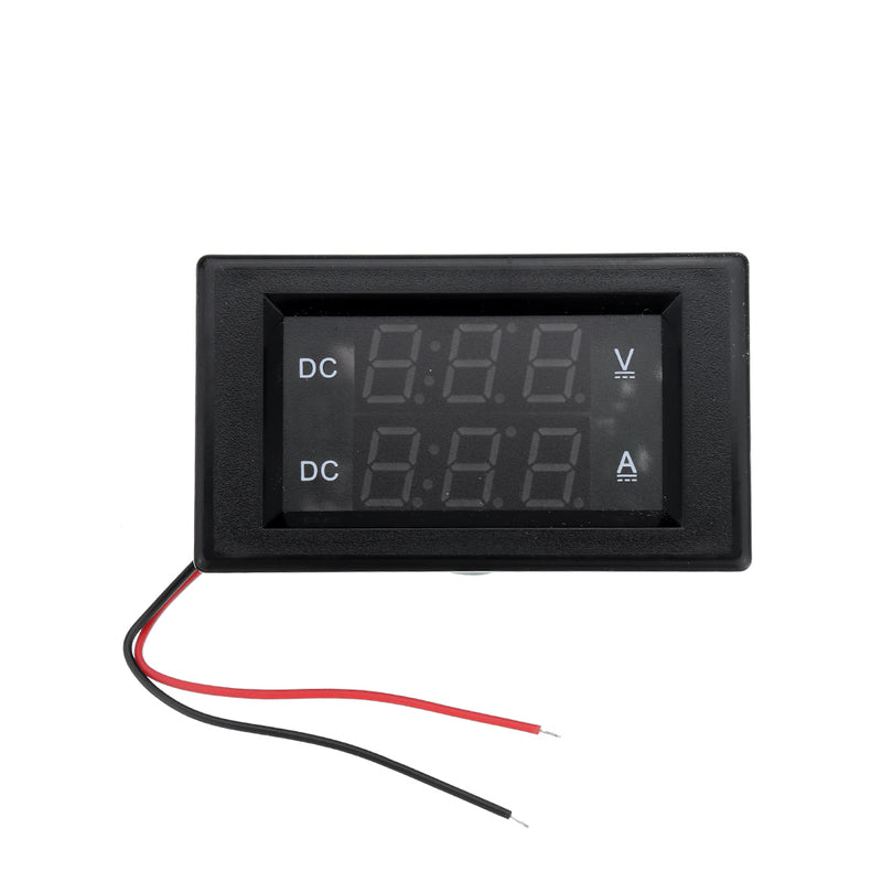 DC 300V 50A Digital Voltmeter Ammeter DC VOLT AMP Tester Gauge With Red and Green Led No Shunt With Back Cover 0.39 "LED