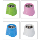 Elevated Pet Dog Cat Puppy Dish Raised Food Feeder / Water Bowl Stainless Steel