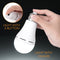 E27 9W Rechargeable Portable Emergency Pure White LED Light Bulb with Built-in Battery AC220V