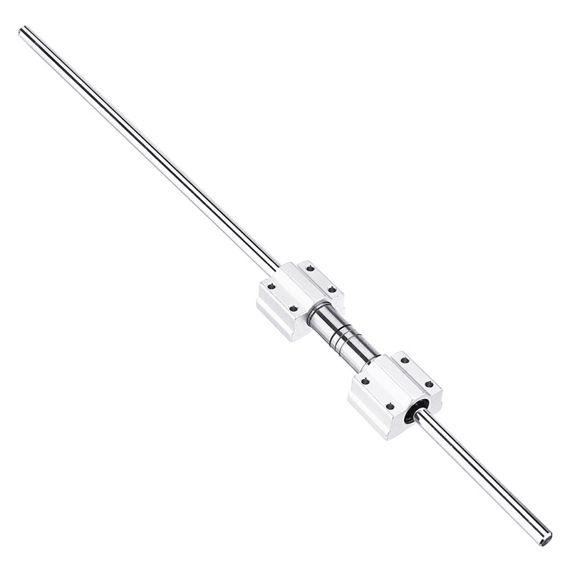 380mm Carbon Steel Linear Rail + 2x 24mm LM8UU Linear Bearing + 2x SCS8UU Slider Kit For 3D Printer