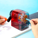 XIAOMI Ecosystem Deli 71152 Plastic Manual Pencil Sharpener Hand Crank Pencil Cutter Transparent Body Office School Students Stationery Supplies