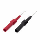 Cleqee P5009 2pcs Soft PVC Insulation Piercing Needle Non-Destructive Multimeter Test Probes Red/Black