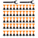 40/50/100Pcs Tile Leveling System Floor Kit Alignment Clip Reusable Spacers Locator W/ Wrench