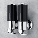 Wall Mount Bathroom Sanitizer Soap Dispenser Shower Round Shampoo Bottle