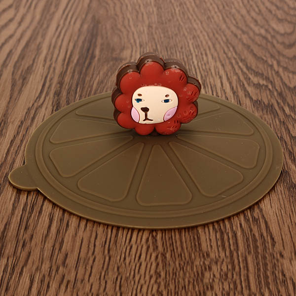 Silicone Leakproof Coffee Mug Suction Lid Cap Airtight Sealed Cup Cover