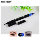 Music Flower Liquid Eyeliner Pencil Super Waterproof Black Double-Headed Stamps