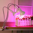 50CM E27 Flexible Three Heads Lampholder Bulb Adapter Clip With Switch for Grow Plant Light Bulb