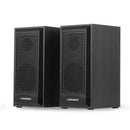 LEnRuE V2200 Wooden Mini Computer Speaker 2.0 Stereo Bass Double Desktop Speakers