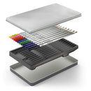 H&B HB-WPTB012 12-Color Tin Box Soluble Watercolor Paint Set