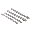 JIMI Upgrade 4Pcs 6/8mm Drill Bits Alloy Steel Triangle Drill Bit for Ceramic Wall Glass Concrete Hole Opener