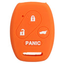Car Key Case Cover Silicone Car Key Keyless Fob Cover Shell Case 4 Button For Honda Accord Civic