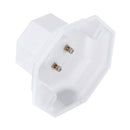 AC250V 6A E27 Engineering Plastic Octagonal Flat-mounted Screw Base Lampholder Bulb Adapter