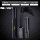 Music Flower 2 IN 1 Black Mascara Woman Makeup Set Smudge-proof Extra Lash-Curling Long Lasting Eyes Cosmetics