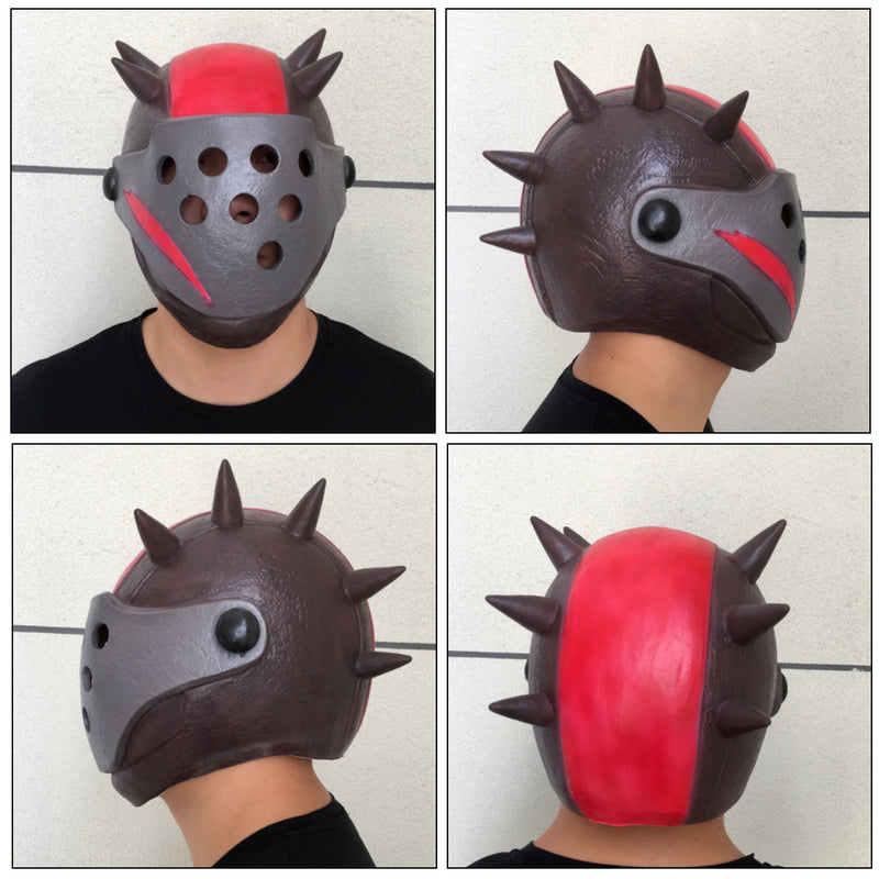 Fort Nite Latex Mask Rust Lord Cosplay Helmet Costume Prop Halloween Party