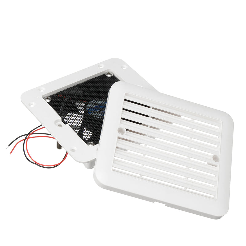 Side Air Ventilation 12V Fridge Vent Fan RV Trailer Caravan Motorhome Accessory