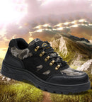 TENGOO Men's Safety Shoes Steel Toe Waterproof Non-Slip Anti-Smashing Hiking Camping Fishing Work Shoes