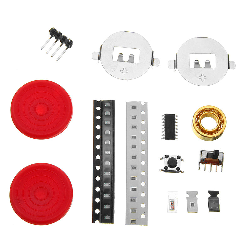 DIY LED Luminous Fingertip Gyroscope Kit Rotating Finger Gyro Display Text Pattern Electronic Production Kit