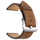 22mm Genuine Leather Watch Strap Watch Band for Huami Amazfit 2
