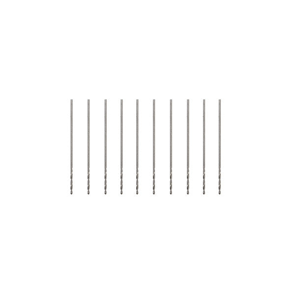 10pcs 3.175mm Shank 0.2-0.9mm HSS Twist Drill Bits