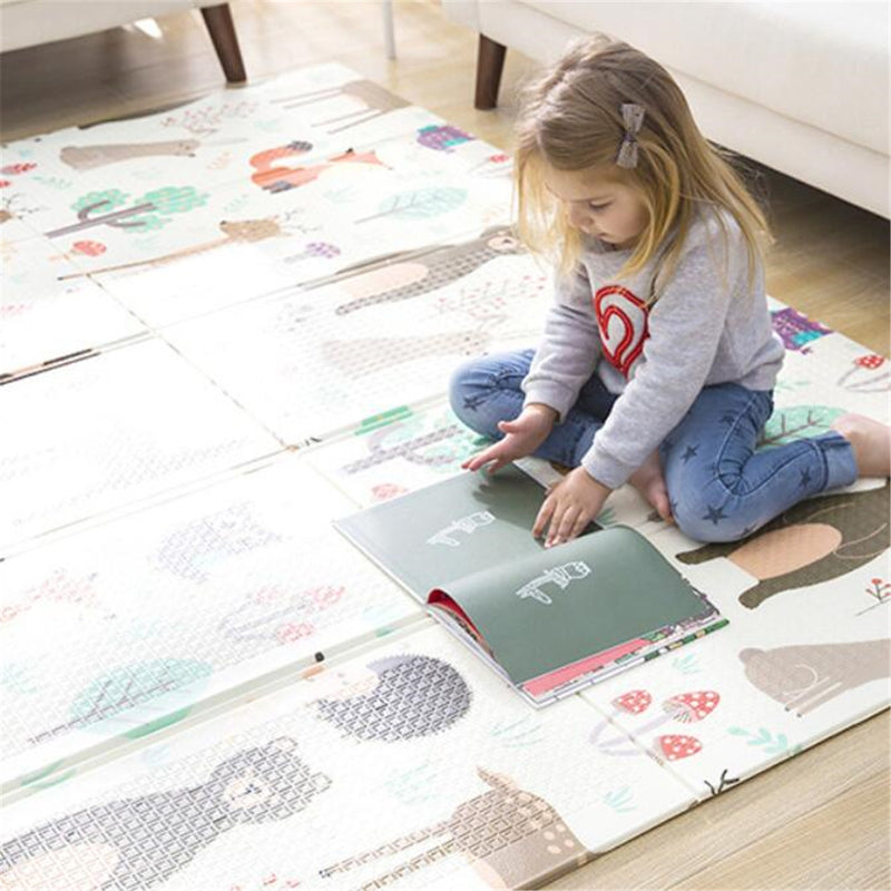 200x150cm Foldable Baby Infant Play Crawl Mat Children Folding Carpet Camping Picnic Pad