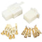 10sets 6 Way 2.8mm Connector Terminal Kit For Car Motorcycle Pin Blade Scooter ATV