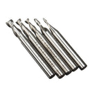 5pcs 2 Flute 2/3/4/5/6mm 6mm Shank Milling Cutter HSS End Mill CNC Engraving Bit