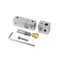 Full Metal MK10 Hotend Kit 0.4mm Nozzle + Throat + 2 Aluminum Heating Block DIY Kit for 3D Printers fits Wanhao i3 Wanhao i3 Plus
