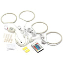 AMBOTHER 4PCS LED Angel Eyes Lights RGB Halo Ring with Remote Control for BMW E36 E38 E39 E46 M3