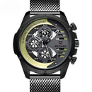 BAGARI 1802 Decorative Little Dials Quartz Watch Business Style Men Wrist Watch