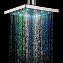 360 Adjustable Chrome Water Temperature Controlled Multi-Color LED Shower Head