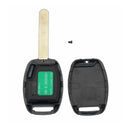 2 Buttons Remote Key Fob Case Shell With ID-46 Chip For Honda Accord Fit Civic