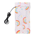 KCASA USB Baby Bottle Bag Warmer Portable Milk Travel Cup Warmer Heater Infant Feeding Bottle Bag Storage Cover Insulation Thermostat Bags