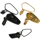 7/8 Inch Universal Aluminum Motorcycle Rear View Mirrors Side Handlebar End Oval